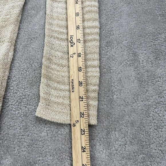 H by Halston Women's Knit Lightweight Open Cardigan Duster Long Sz M Cream NWOT - Picture 9 of 11